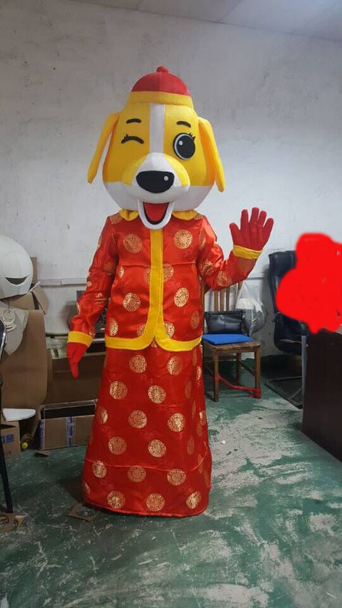 狗年生肖狗卡通行走人偶服装巡逻狗汪汪队立大功表演玩偶服饰