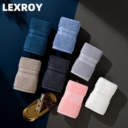LEXROY力铖不掉毛毛巾纯棉洗澡洗脸女家用男加厚全棉吸水酒店专用