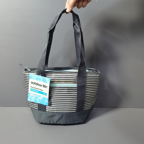 外贸原单小清新加厚防水保温包牛津布手提带饭包便当包单肩包