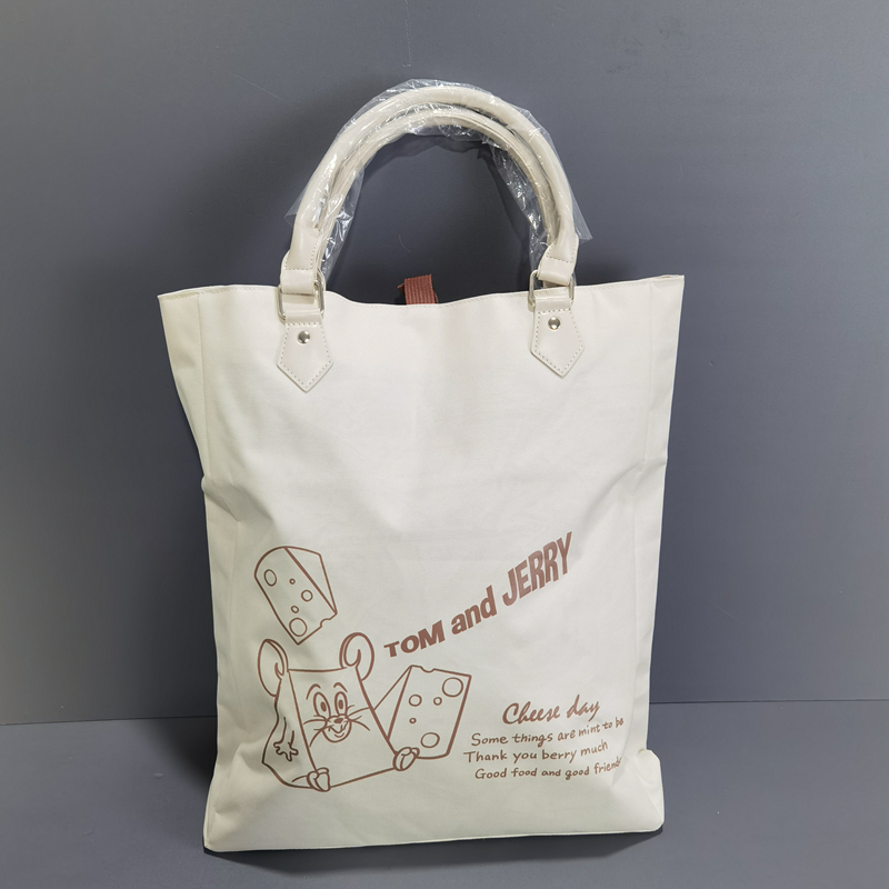 外贸日单大容量卡通牛津布手提袋环保购物袋手拎包女包包通勤包