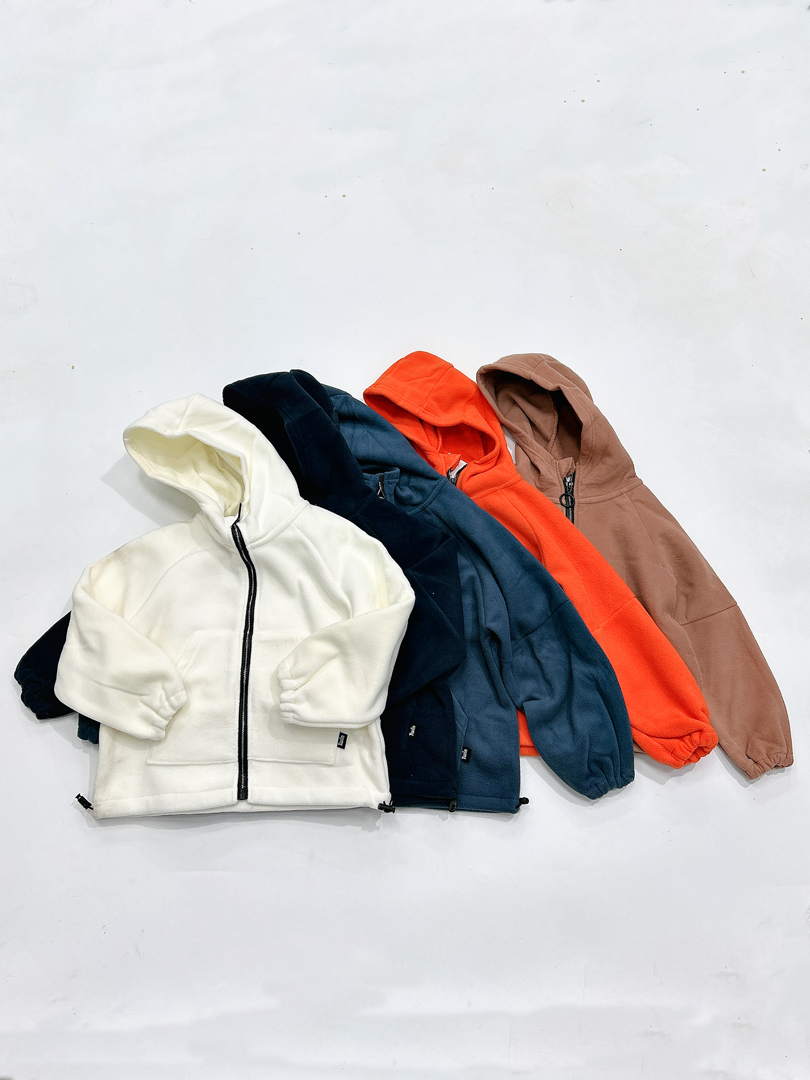 福利款男童女童秋冬紧密摇粒绒双面柔软有厚度开衫外套110-160 D2