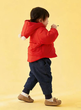 棉小童婴童厚款牛仔棉裤
