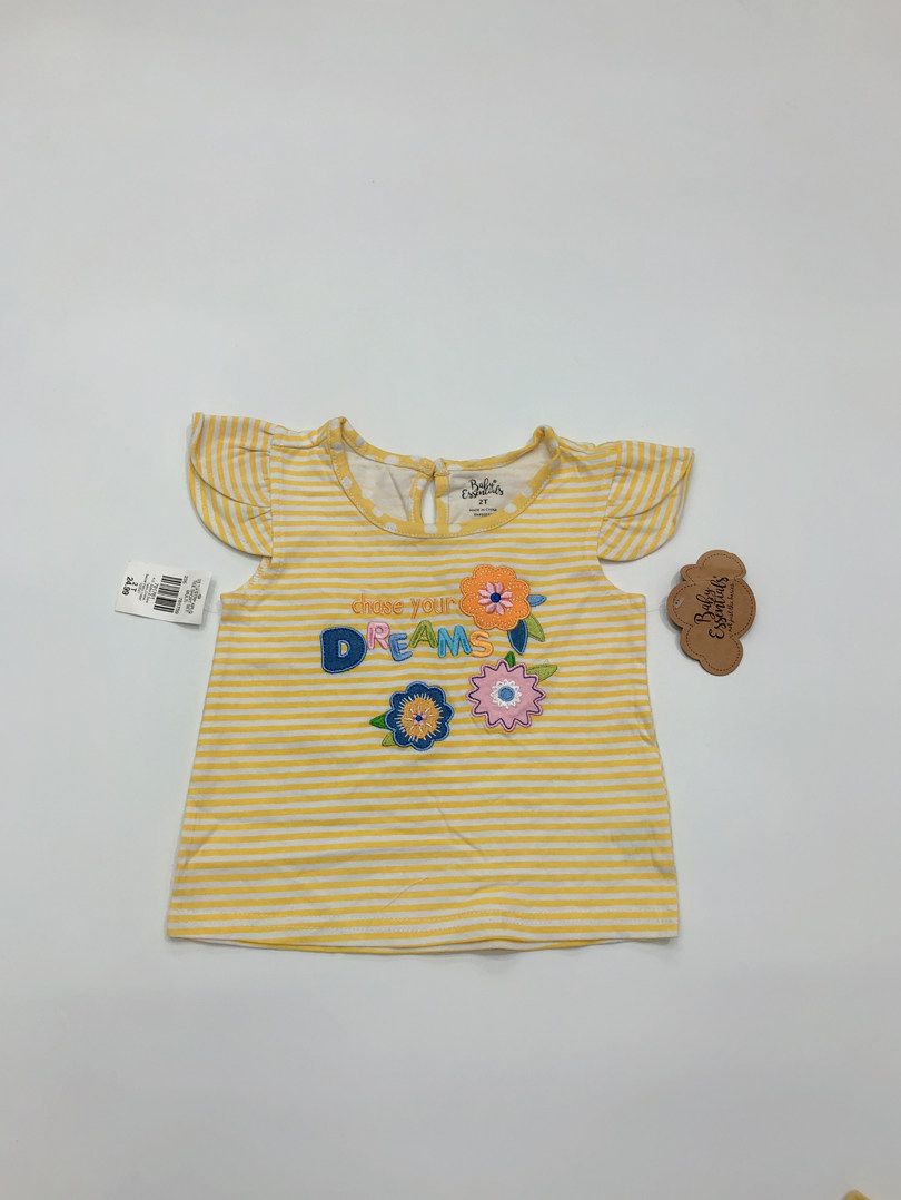 美单纯棉女童夏款短袖T恤飞袖刺绣印花个性条纹2T-5T B1,童装/婴儿装/亲子装,T恤,淘宝优惠券,粉丝福利购,淘宝优惠卷