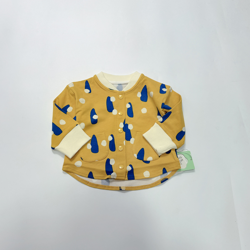 儿童春秋款纯棉带氨纶开衫外套