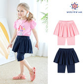 140 韩国单断码 纯棉裙裤 夏天百搭淑女100 纯原女童薄款 夏款