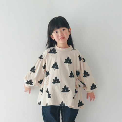 秋款新品日本童装纯棉纯棉印花多花色女童长袖T恤上衣裙90-140K3