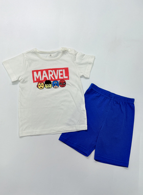 薅羊毛出口未成捡漏捡漏儿童纯棉竹节棉春夏款多花色套装90-150T4