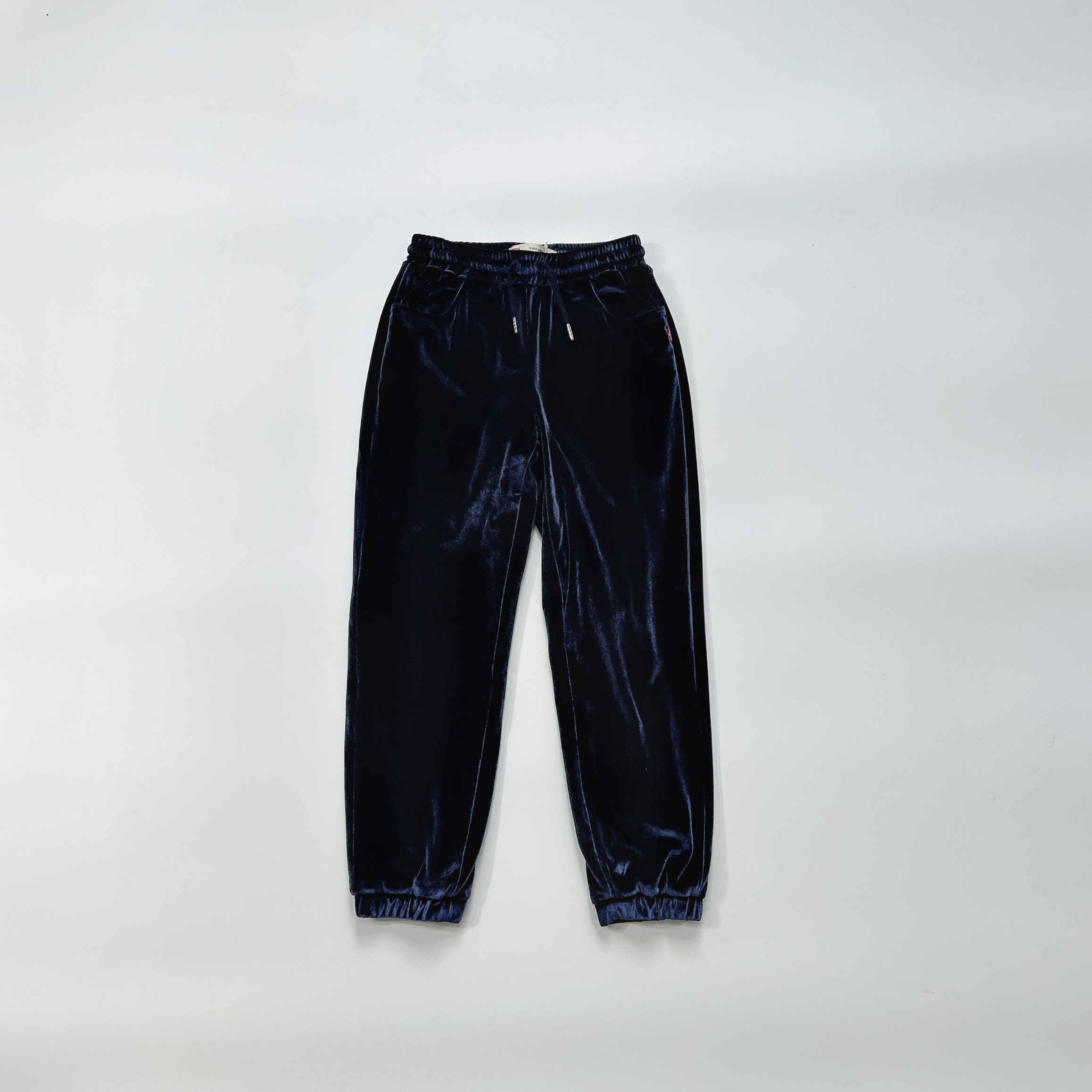 秋冬款丝绒双层松紧腰长裤