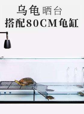 乌龟晒台家用大号养乌龟专用晒台楼梯爬坡晒台混合养鱼乌龟缸爬台