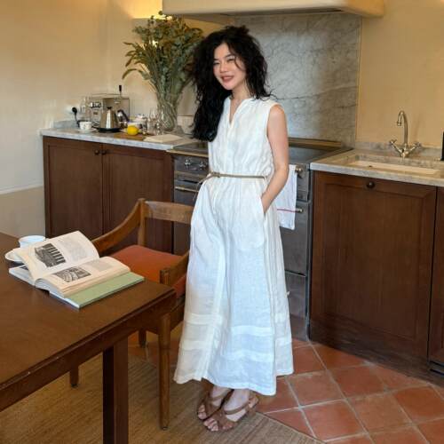 ONIVINTAGE欧尼-亚麻连衣裙OH262O9538