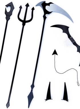 初音未来cos小浣熊联动MIKU小恶魔武器翅膀角头饰尾巴巡音meiko