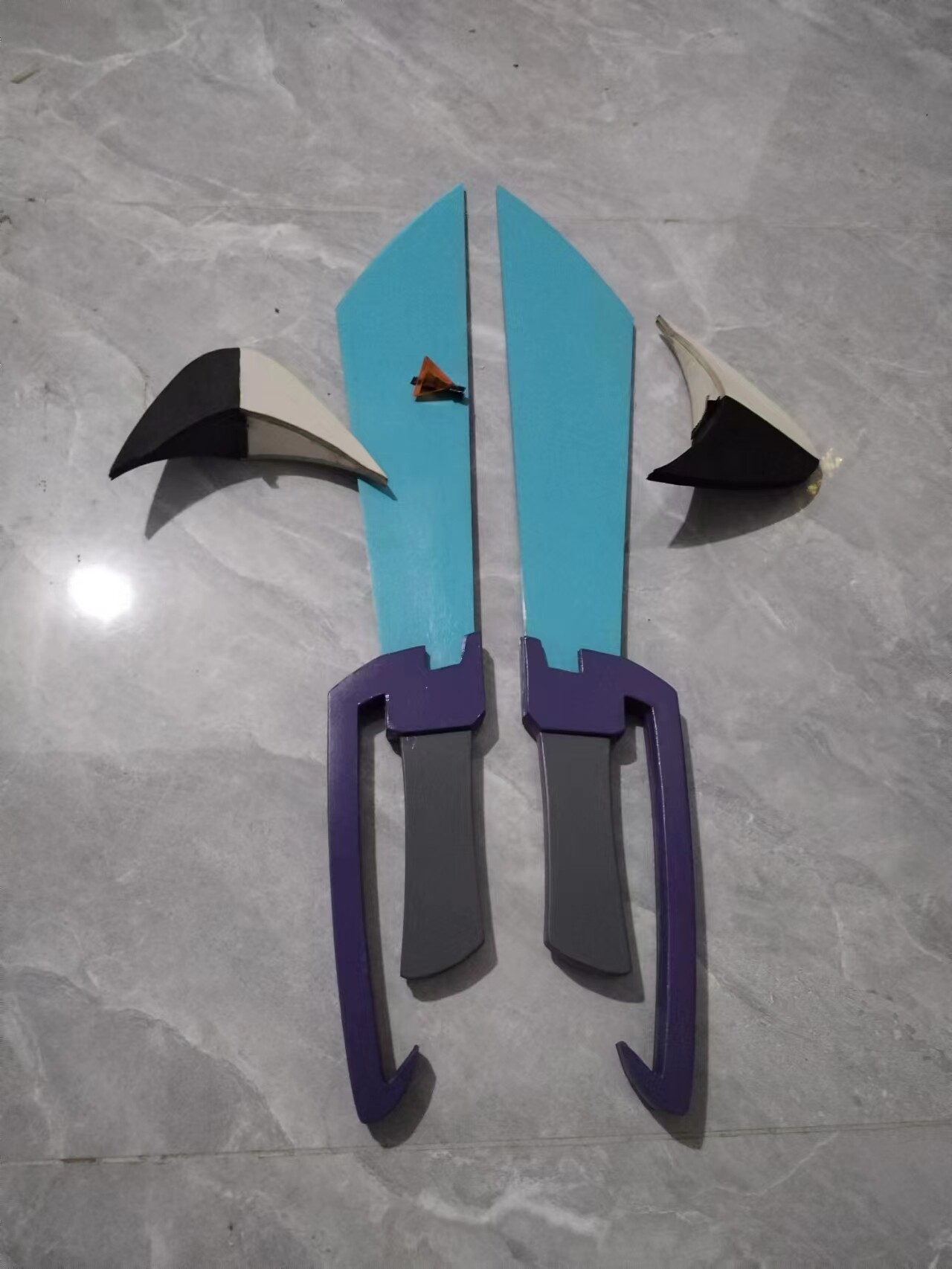 开心宝贝小心超人双刀武器cos风翼头饰cosplay木质道具定做
