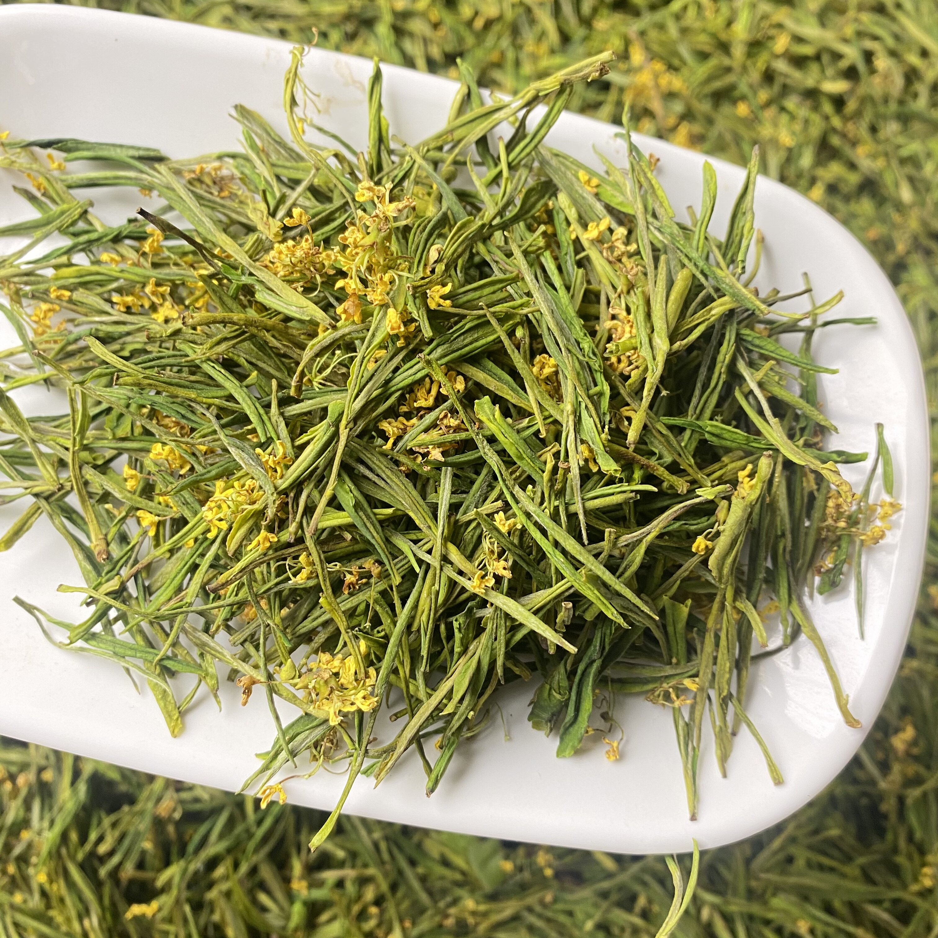 桂花香花茶绿茶白茶250克