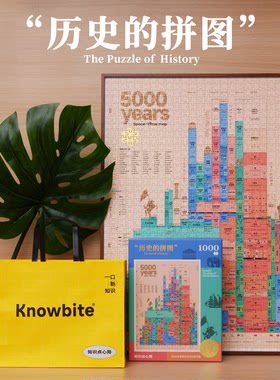 5000年世界文明历史的拼图1000片 高级玩具艺术拼图解压潮玩礼物
