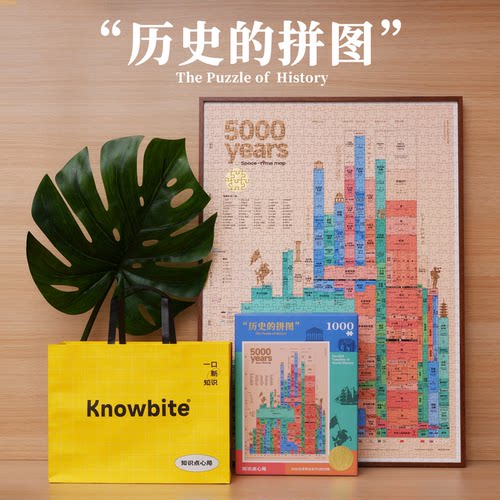5000年世界文明历史的拼图1000片 高级玩具艺术拼图解压潮玩礼物
