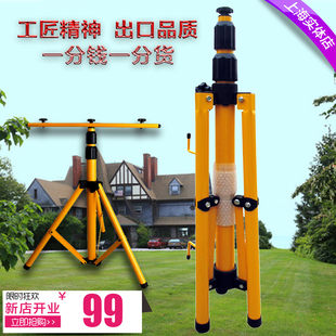 加厚多功能2米3米投光灯三角支架杆户外防水移动折叠野营广场工地