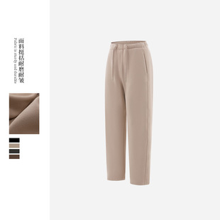 8005卫裤女秋冬加厚细旦毛呢绒简约保暖蓄热雨雪搭档休闲香蕉裤