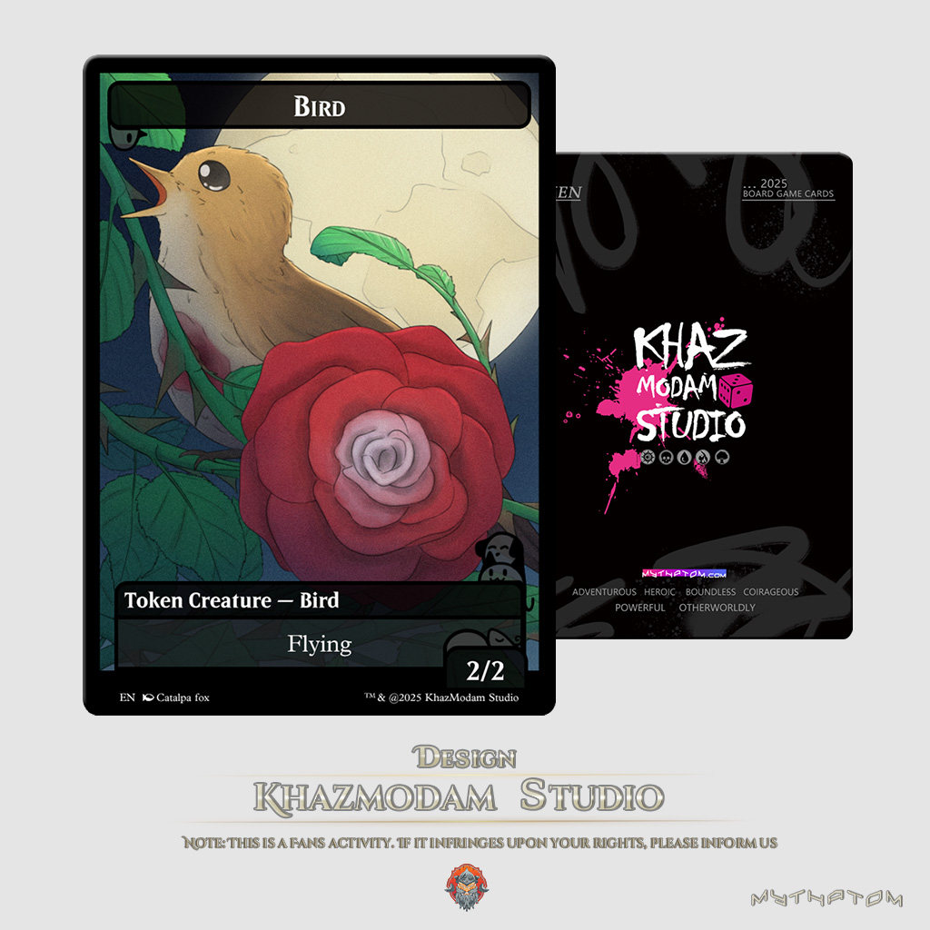 万智牌MTG夜莺与玫瑰王尔德主题平闪卡代卡代牌套装卡牌游戏周边图片
