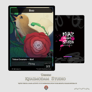 万智牌MTG夜莺与玫瑰王尔德主题平闪卡代卡代牌套装卡牌游戏周边