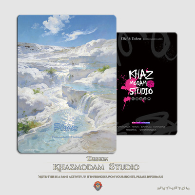 万智牌自制Token莫奈画风基础地 Plains 自制卡牌EDH套组用牌现货