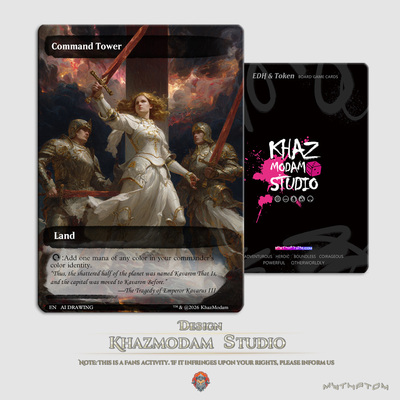 万智牌自制token 莫奈画风 指挥塔(Command Tower)技能卡牌现货