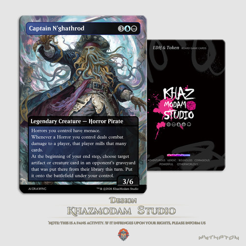 万智牌MTG纳噶斯罗船长(Captain N'ghathrod)EDH指挥官代卡现货