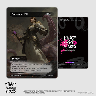万智牌Token莫奈画风约格莫夫的意志(Yawgmoth's Will)技能牌现货