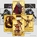 卡兹莫丹万智牌MTG指挥官EDH自制锌合金代卡代牌水墨风 全彩TOKEN