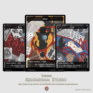 万智牌MTG福尔摩斯线索主题Token平闪卡代卡代牌套装卡牌游戏周边