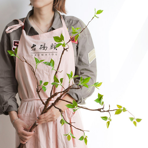 日式仿真三叉枯枝自然绿色植物