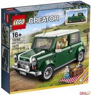 乐高LEGO 限量版10242复古迷你车Mini Cooper积木儿童智力拼接