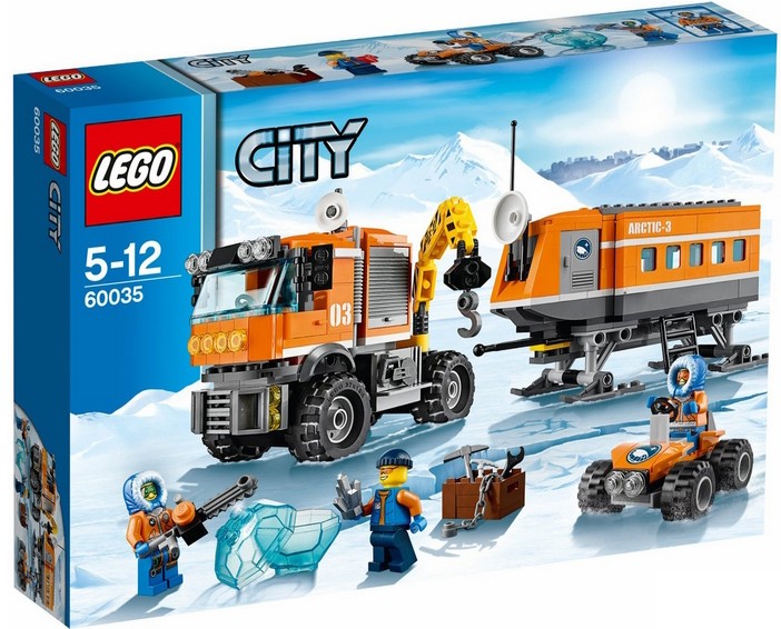 乐高城市系列北极探险拼接积木