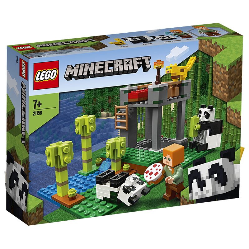 乐高LEGO 21158我的世界Minecraft熊猫基地积木儿童智力玩具2020