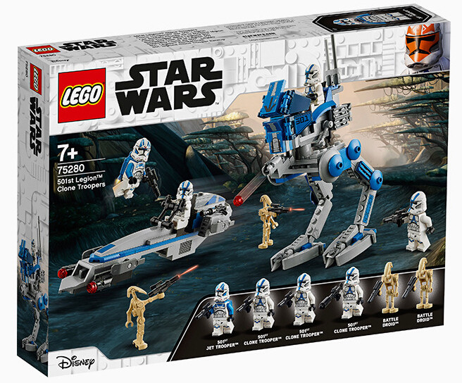 LEGO乐高 星球大战75280克隆人部队501军团益智拼装玩具2020