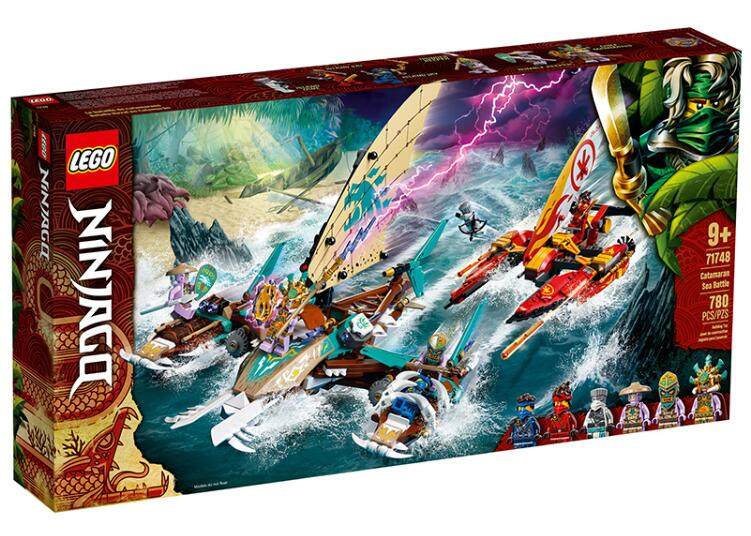 lego乐高 71748双体船海战忍者系列小颗粒积木玩具儿童智力2021
