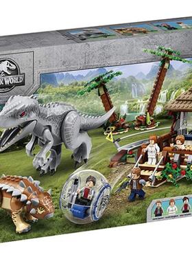 乐高LEGO 75941暴虐霸王龙大战甲龙侏罗纪恐龙益智积木拼插礼物