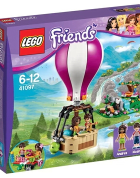 乐高LEGO 好朋友系列41097心湖城热气球积木儿童拼插玩具收藏款