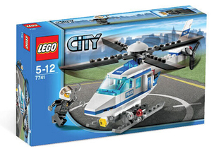 乐高LEGO 7741城市系列警察直升机绝版儿童智力拼接玩具收藏
