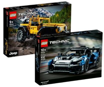 LEGO乐高 42122Jeep牧马人越野车42123迈凯伦塞纳GTR赛车智力拼接 玩具/童车/益智/积木/模型 普通塑料积木 原图主图