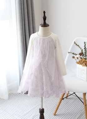 19春annica story艾尼卡纯棉纱纱连衣裙女童长袖公主裙an60238