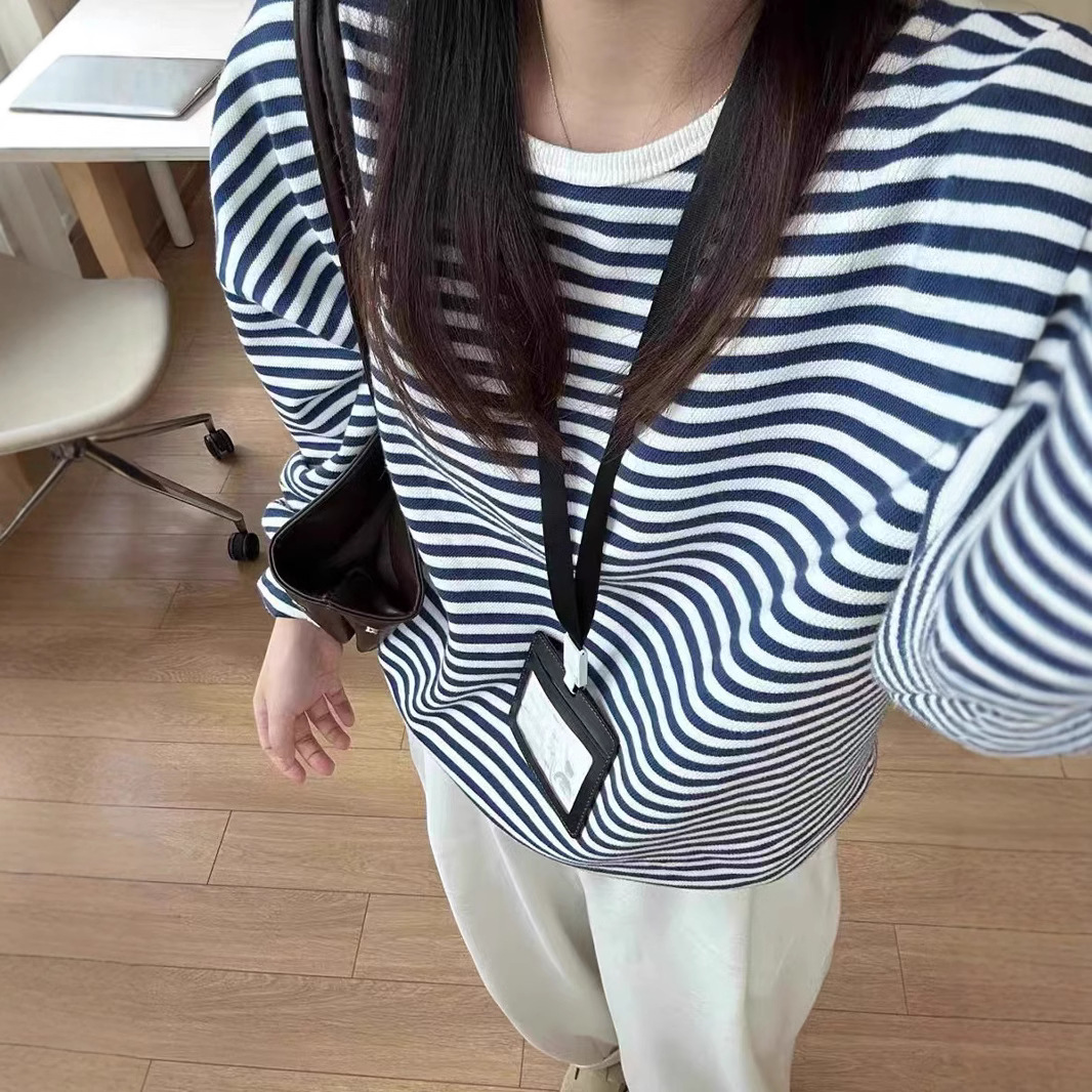 韩系春季慵懒长袖卫衣