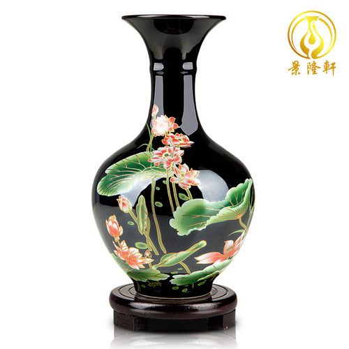 景德镇陶瓷器客厅现代中式花瓶
