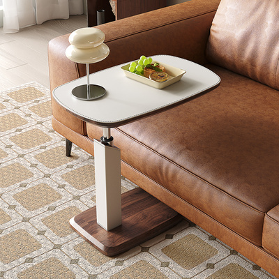 可升降旋转边几客厅沙发床边桌