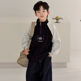 男童春秋卫衣2026新款痞帅中大童男孩春装薄款洋气打底衫儿童上衣