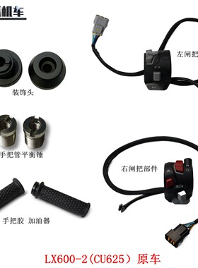无极CU625左右闸把装饰头手把胶加油器隆鑫LX600-2摩托车原车配件