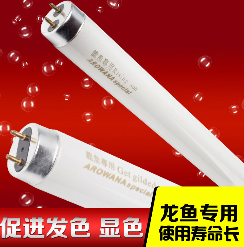 限时促销御龙国际龙鱼专用发色灯管红龙金龙水中灯彩蝶缸替换灯管