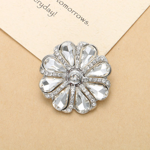 高档水钻皮草大纽扣羊绒皮草毛呢大衣装饰扣子奢华水貂黑色绿色扣