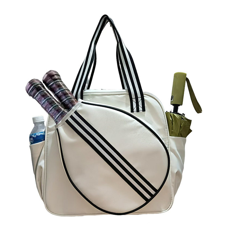 跨境现货新款专业匹克球包女户外运动大容量男单肩斜挎羽毛球拍袋