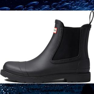 气质英伦休闲中筒雨靴 男子时尚 专柜2024新款 Hunter海外购雨鞋