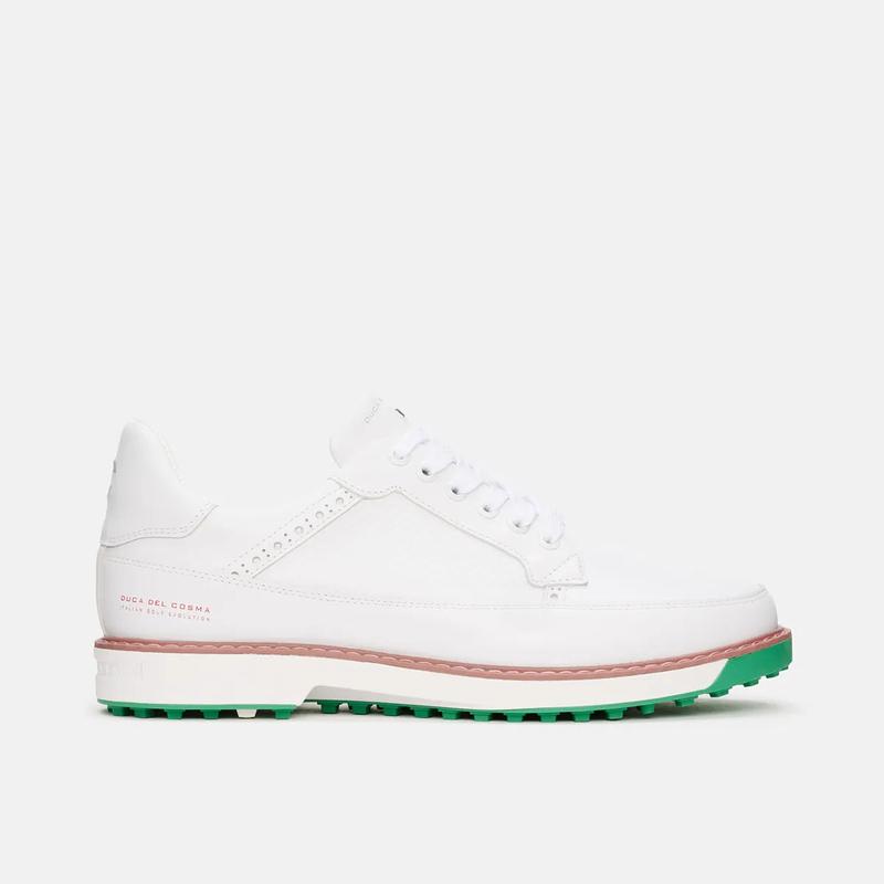 代购Duca del Cosma男士高尔夫球鞋防滑支撑缓震透气白色防水